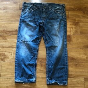 Silver Jeans Men's Relaxed Fit Dark Blue Denim